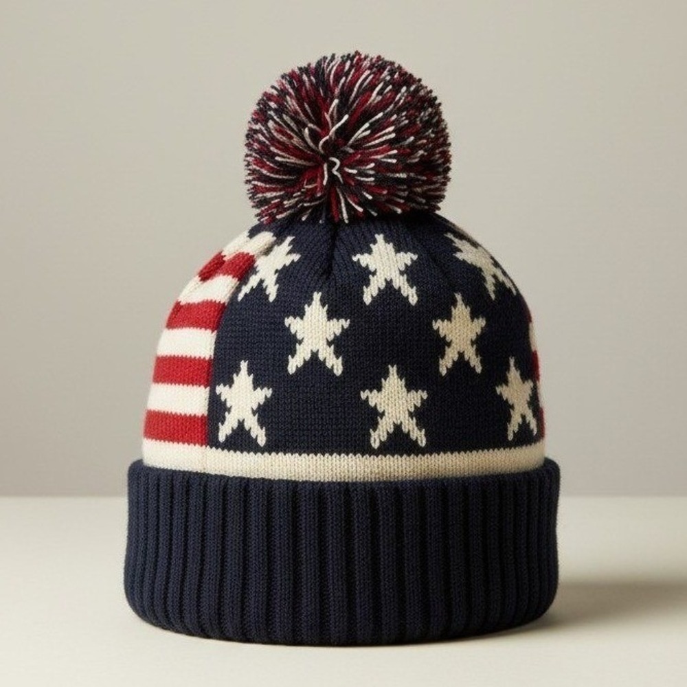 USA Beanie - Red White‎ & Blue - One Size - NIB